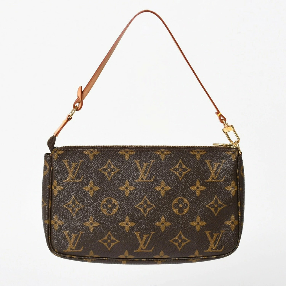 LOUIS VUITTON Pochette Accessoires Accessory Pouch Clutch Monogram Brown